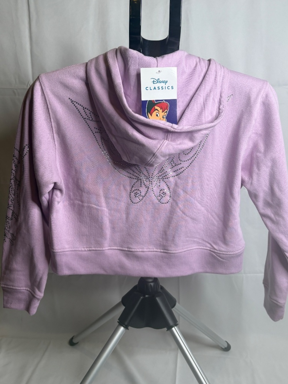 NEW Disney Peter Pan Classics Tinker Bell Girls Zip Up Hoodie Size 12 NWT - Picture 6 of 13